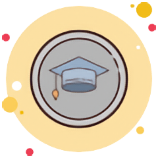 Student hat on yellowish background